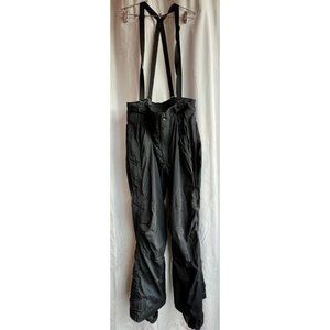 Columbia Ski Snow Pants VINTAGE Adult Large Black Suspenders Snowboard Skier Men